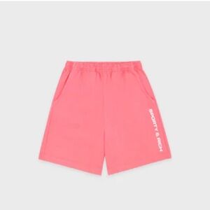 NWOT Sporty & Rich Bold Logo gun short cotton candy‎ XS